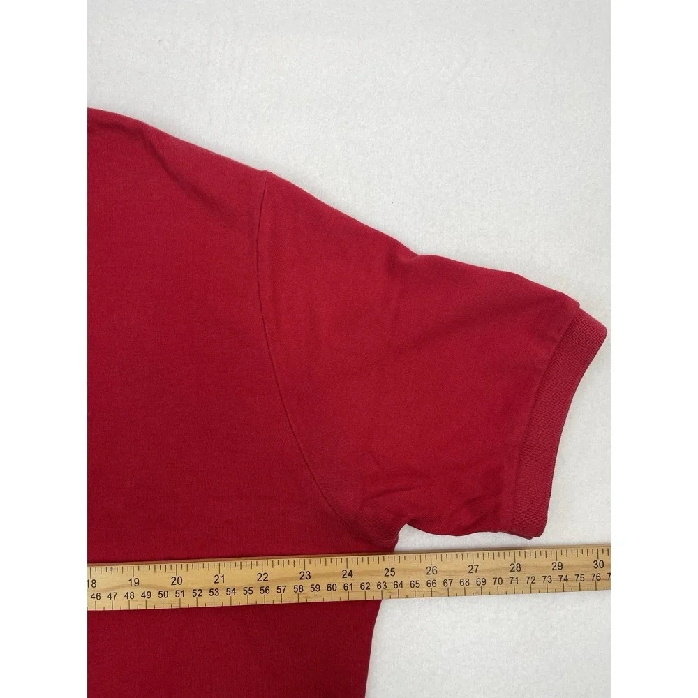 Polo Ralph Lauren Polo Shirt Mens L Red Excellent Short Sleeve Cotton Pony Logo
